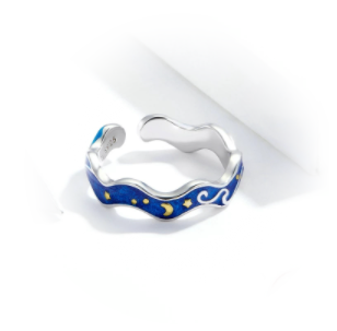 BLUE SKY ADJUSTABLE STERLING SILVER RING