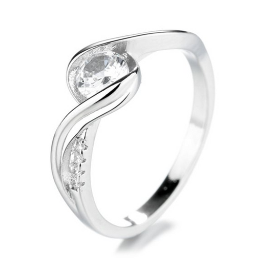 CHAMPAGNE ODESSA STERLING SILVER RING