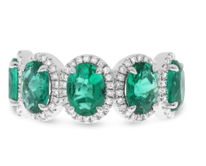 EMERALD ETERNITY RING